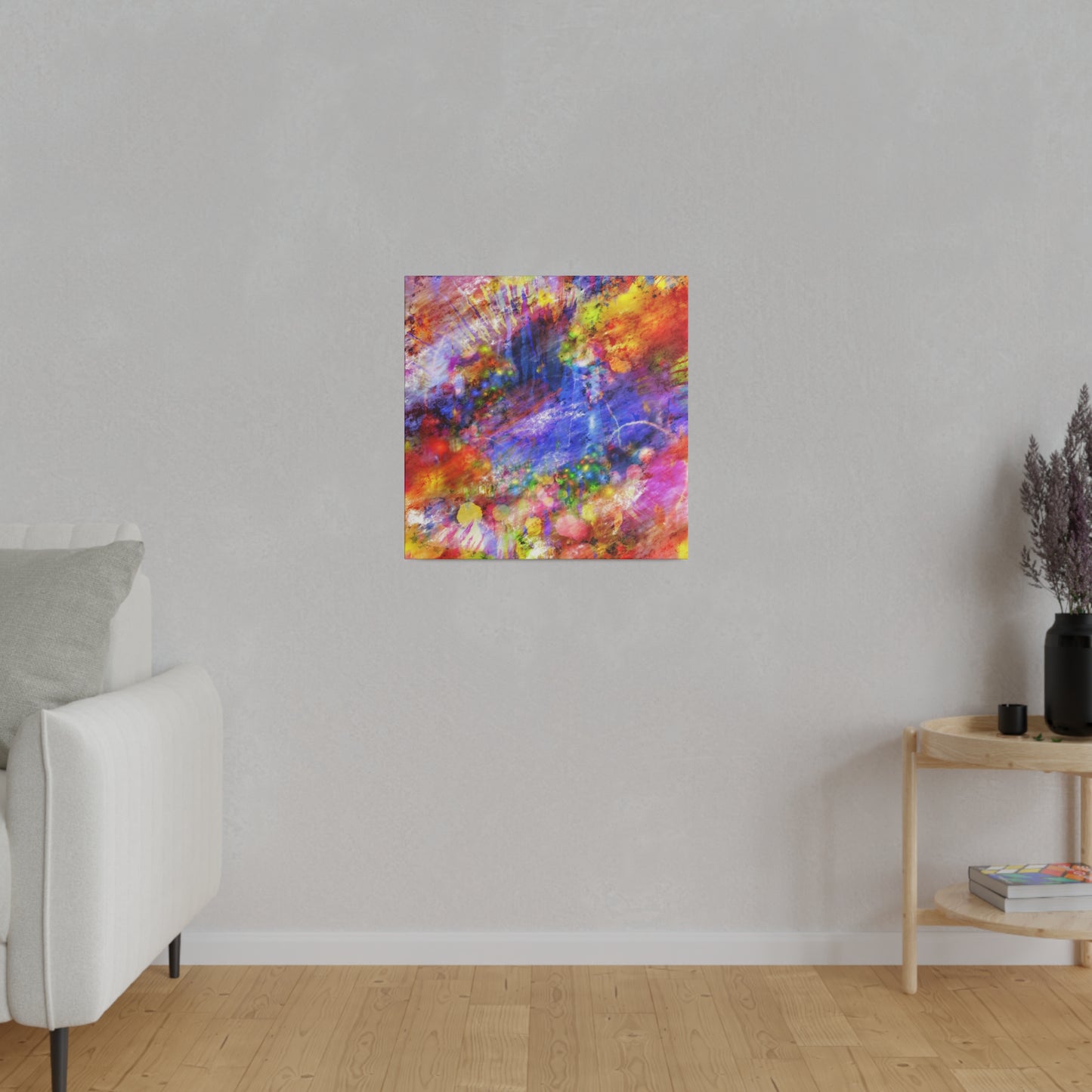 Vibrant Explosion Abstract Art Canvas