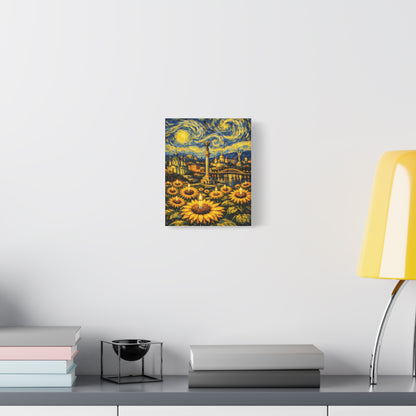 Kyiv Under a Starry Sky – Van Gogh Inspired Canvas Print in Van Gogh style canvas art, product image 14 of 48