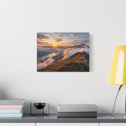 Golden Summit Above the Clouds Canvas Canvas image 31