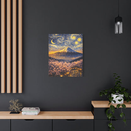 Mount Fuji Under a Starry Sky – Van Gogh Inspired canvas wall art, product image 49 of 64