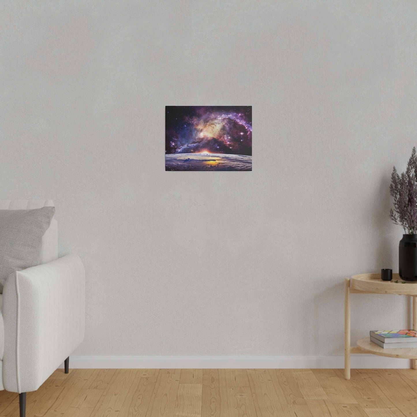 Galactic Vista: Cosmic Dawn Canvas Art