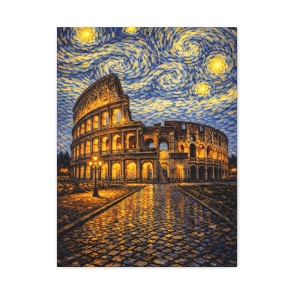 The Colosseum Under a Starry Sky – Van Gogh Inspired Canvas Print in Van Gogh style canvas art, product image 8 of 60