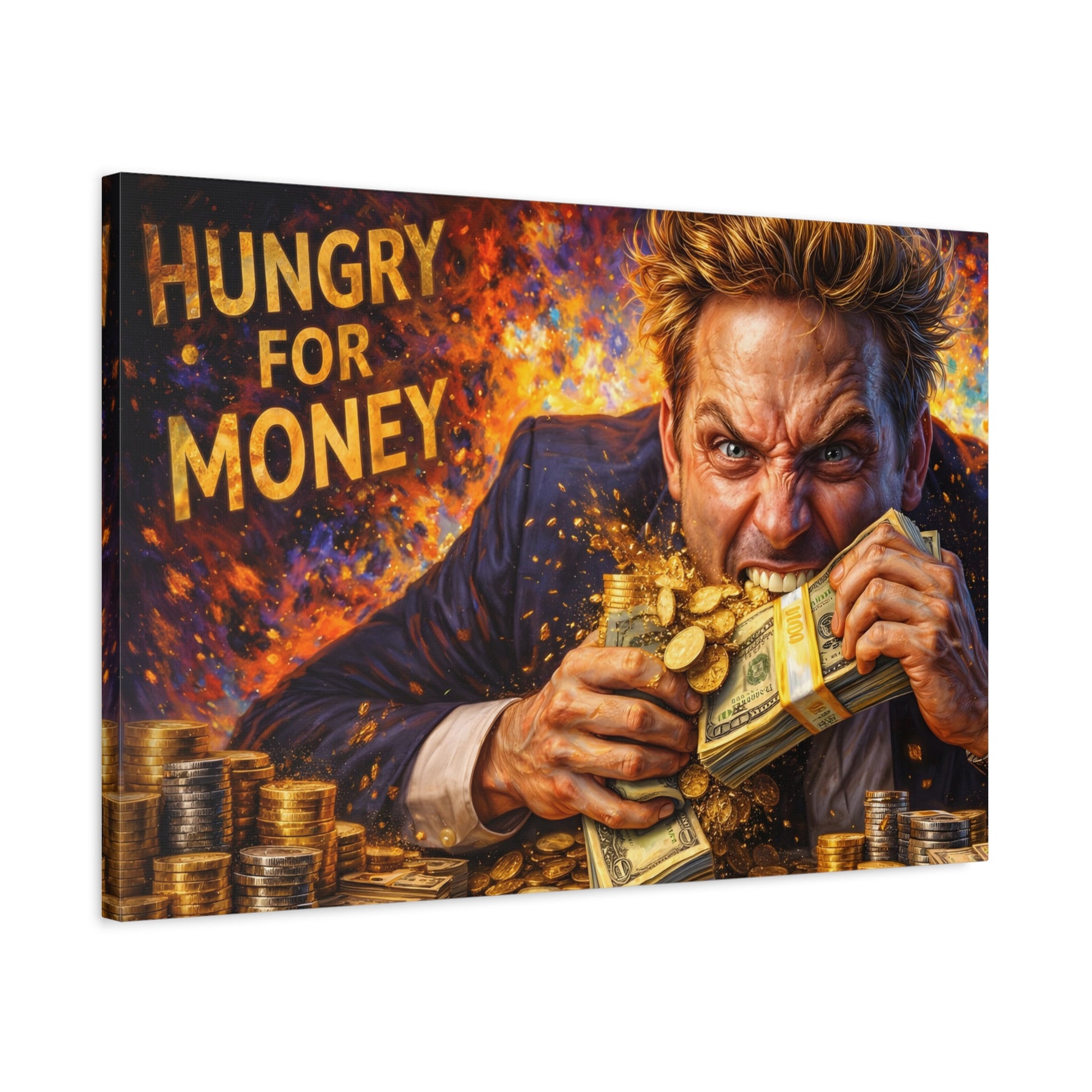 Hungry for Money – Entrepreneur Mindset canvas wall art, product image 47 of 64