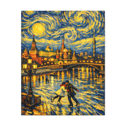 Moscow in a Starry Night – Van Gogh Inspired Canvas Print in Van Gogh style canvas art, product image 11 of 68