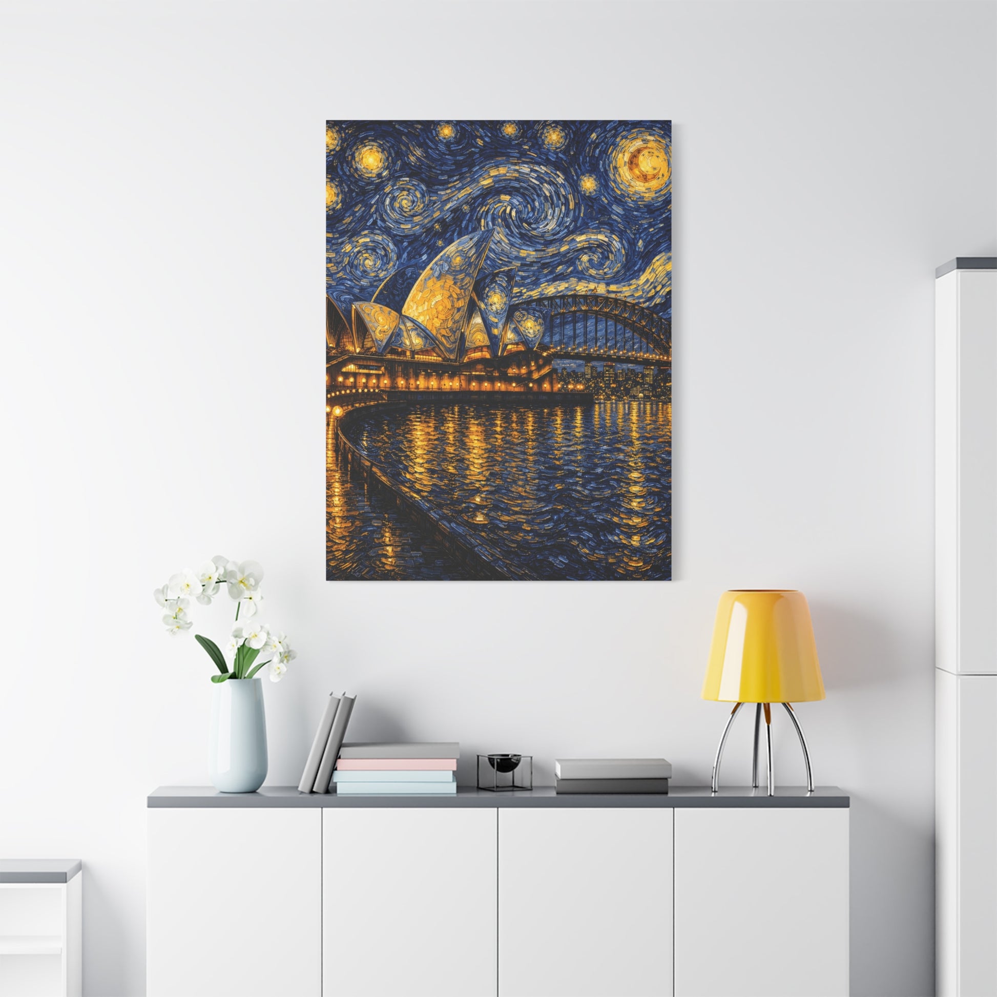Sydney Opera House in a Starry Dream – Van Gogh Inspired Canvas Print in Van Gogh style canvas art, product image 59 of 60