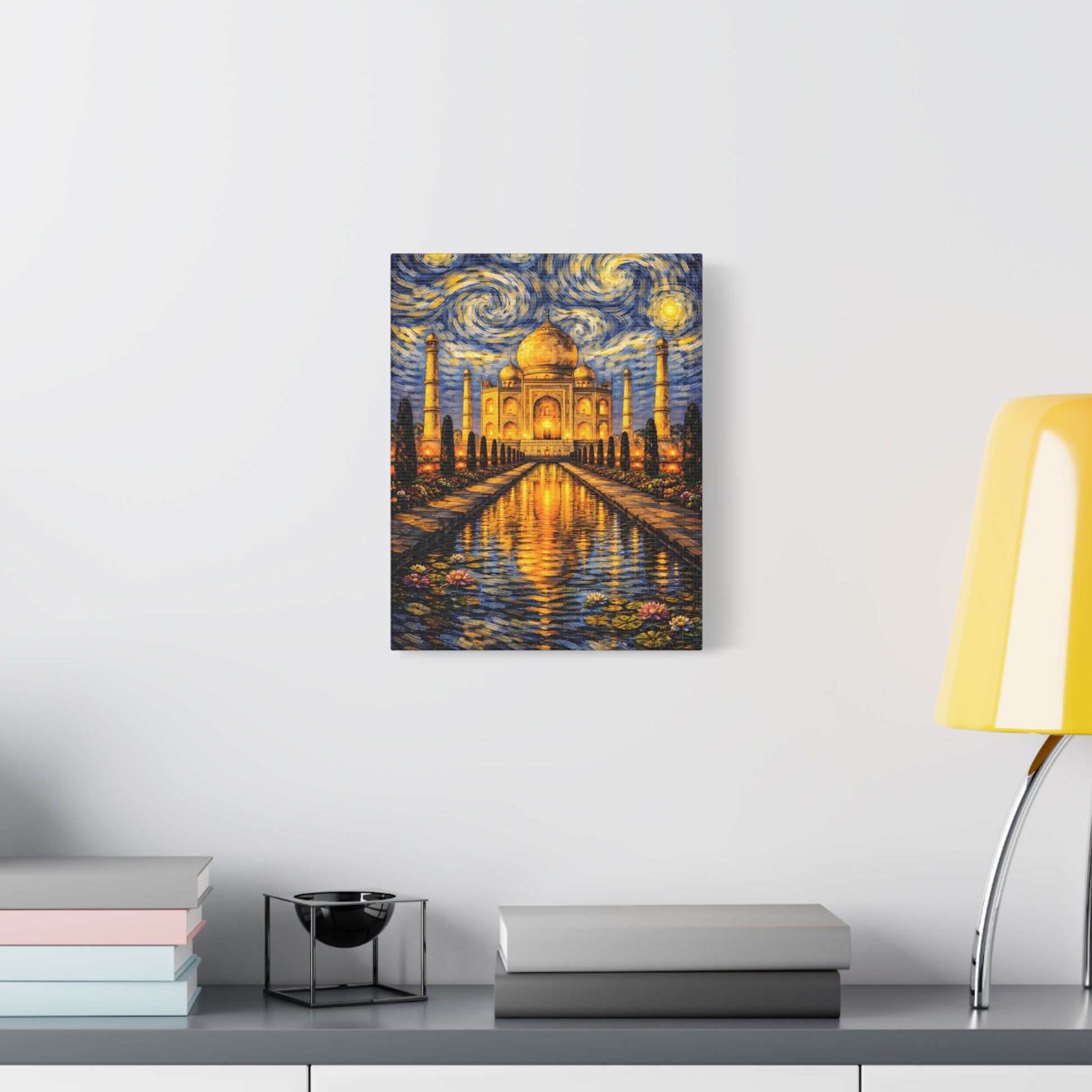 The Taj Mahal in a Starry Dream – Van Gogh Inspired Canvas Print in Van Gogh style canvas art, product image 23 of 60