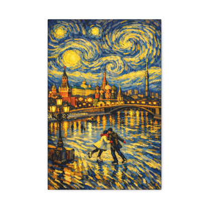 Moscow in a Starry Night – Van Gogh Inspired Canvas Print in Van Gogh style canvas art, product image 7 of 68
