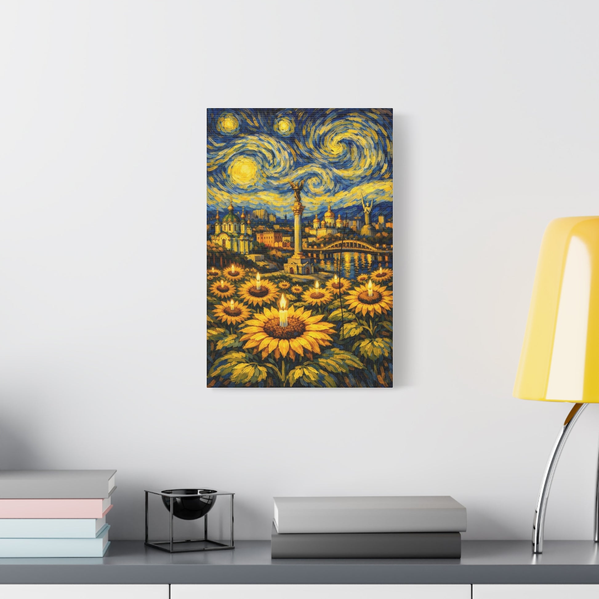 Kyiv Under a Starry Sky – Van Gogh Inspired Canvas Print in Van Gogh style canvas art, product image 26 of 48
