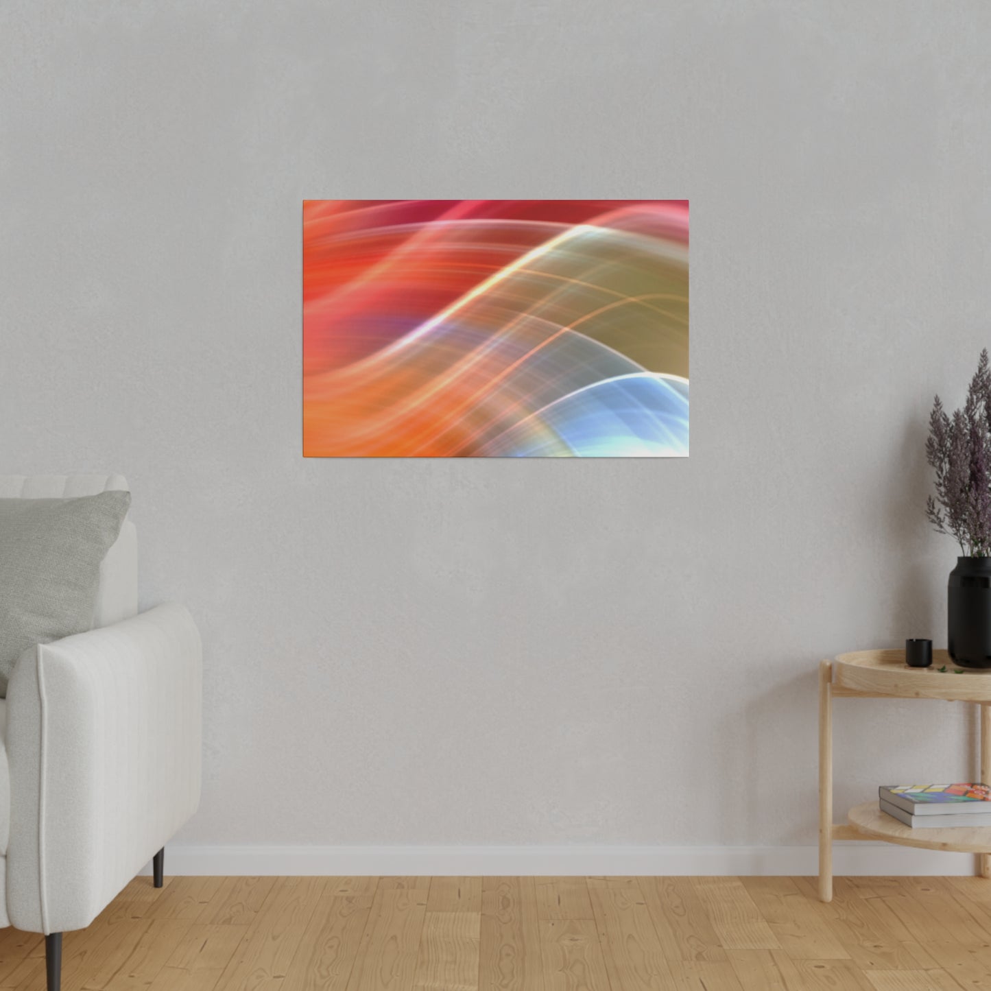 Radiant Waves Abstract Art Canvas Wall Art