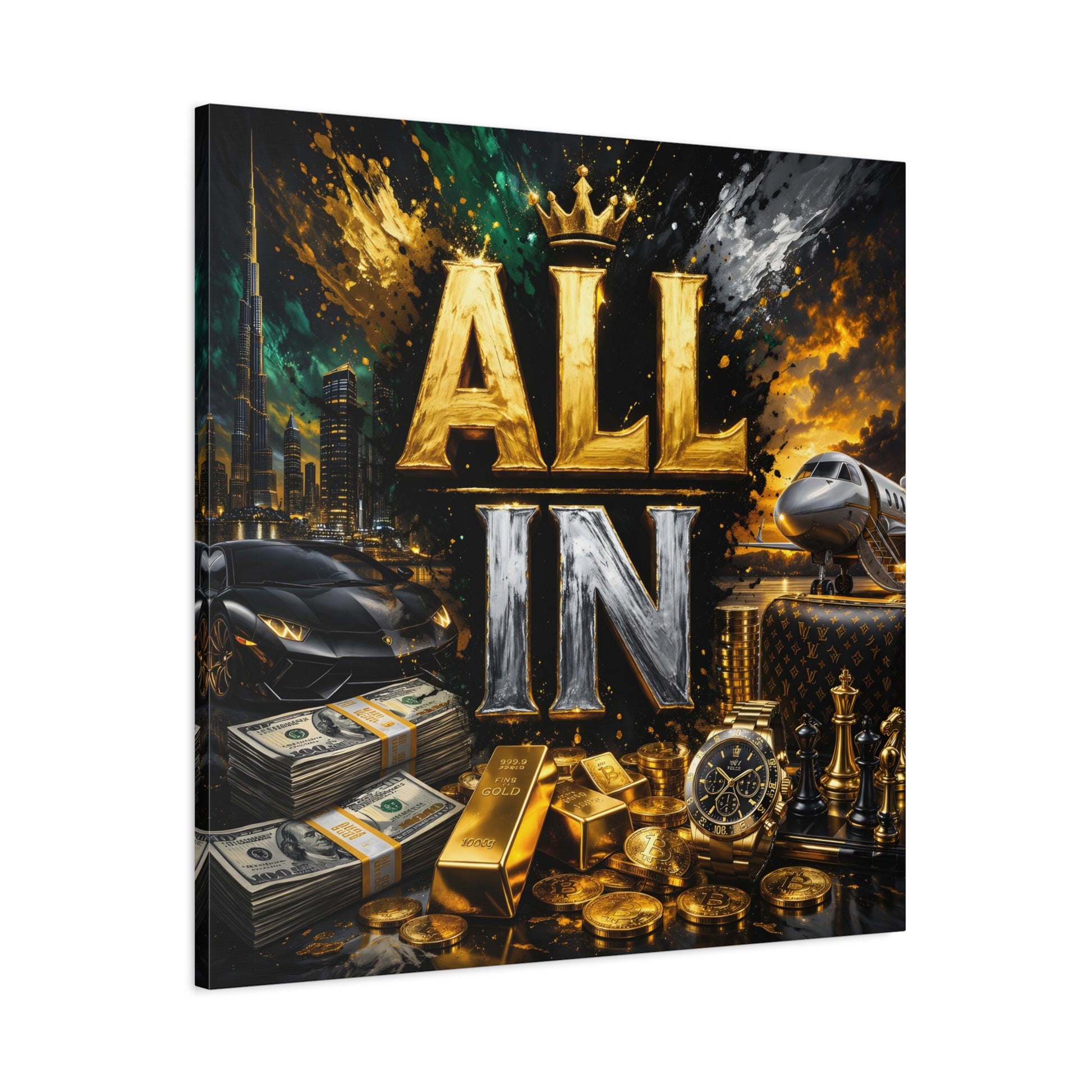 All In – Luxury Entrepreneur canvas wall art, product image 35 of 40