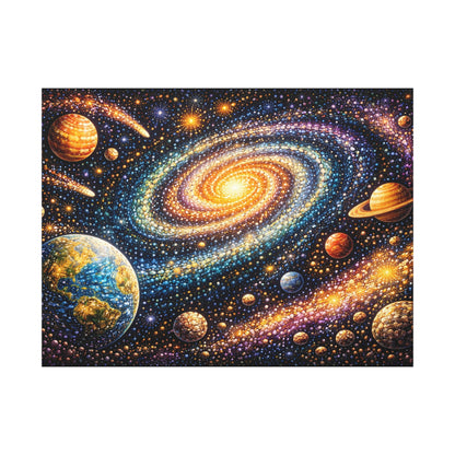 Galaxy Spiral Matte Canvas Wall Art — Colorful Space Planets Decor Canvas image 17