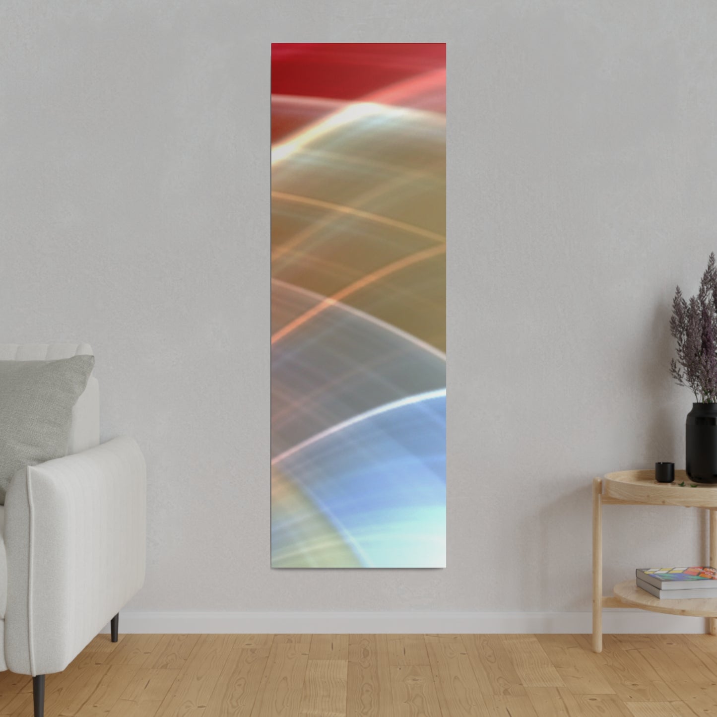 Radiant Waves Abstract Art Canvas Wall Art