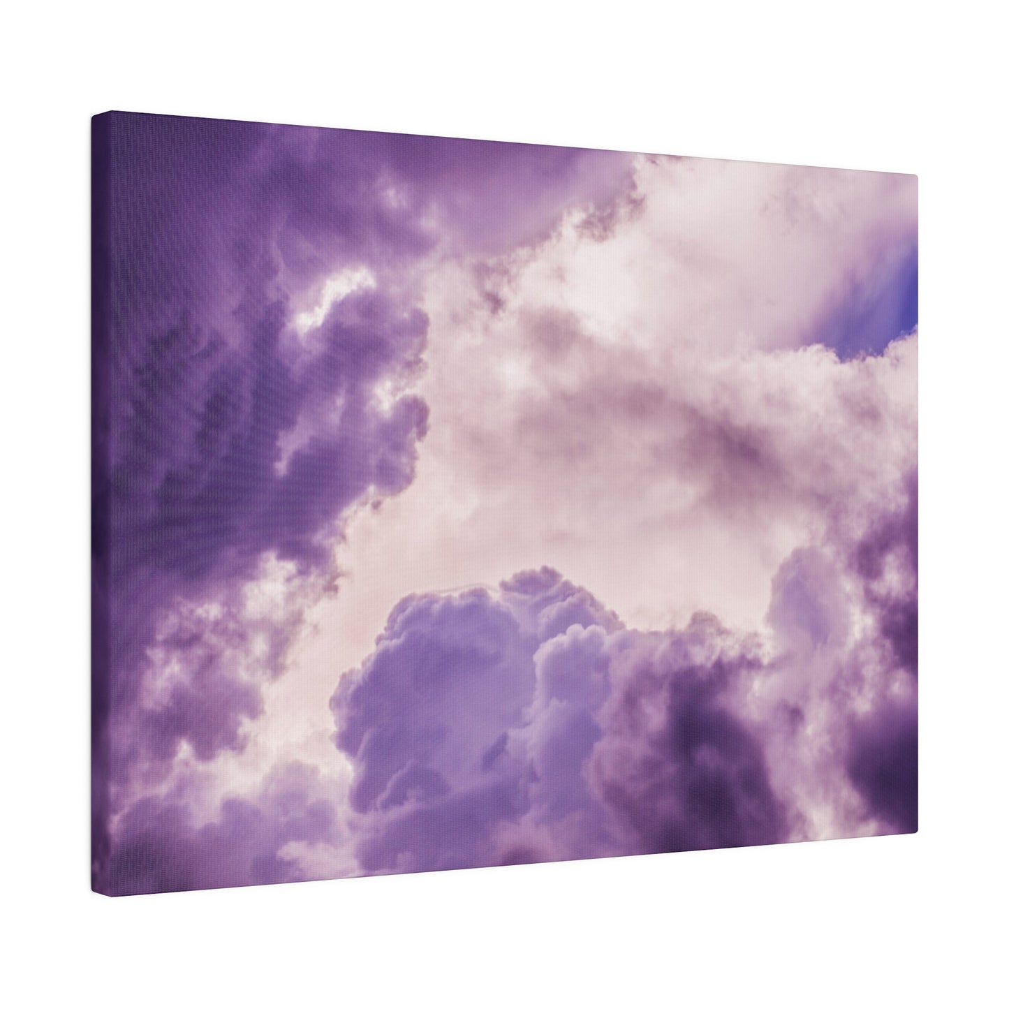 Mystic Purple Cloudscape: Ethereal Sky Canvas Print