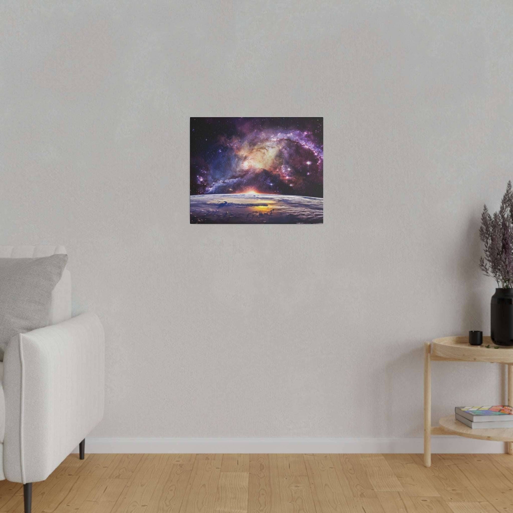 Galactic Vista: Cosmic Dawn Canvas Art