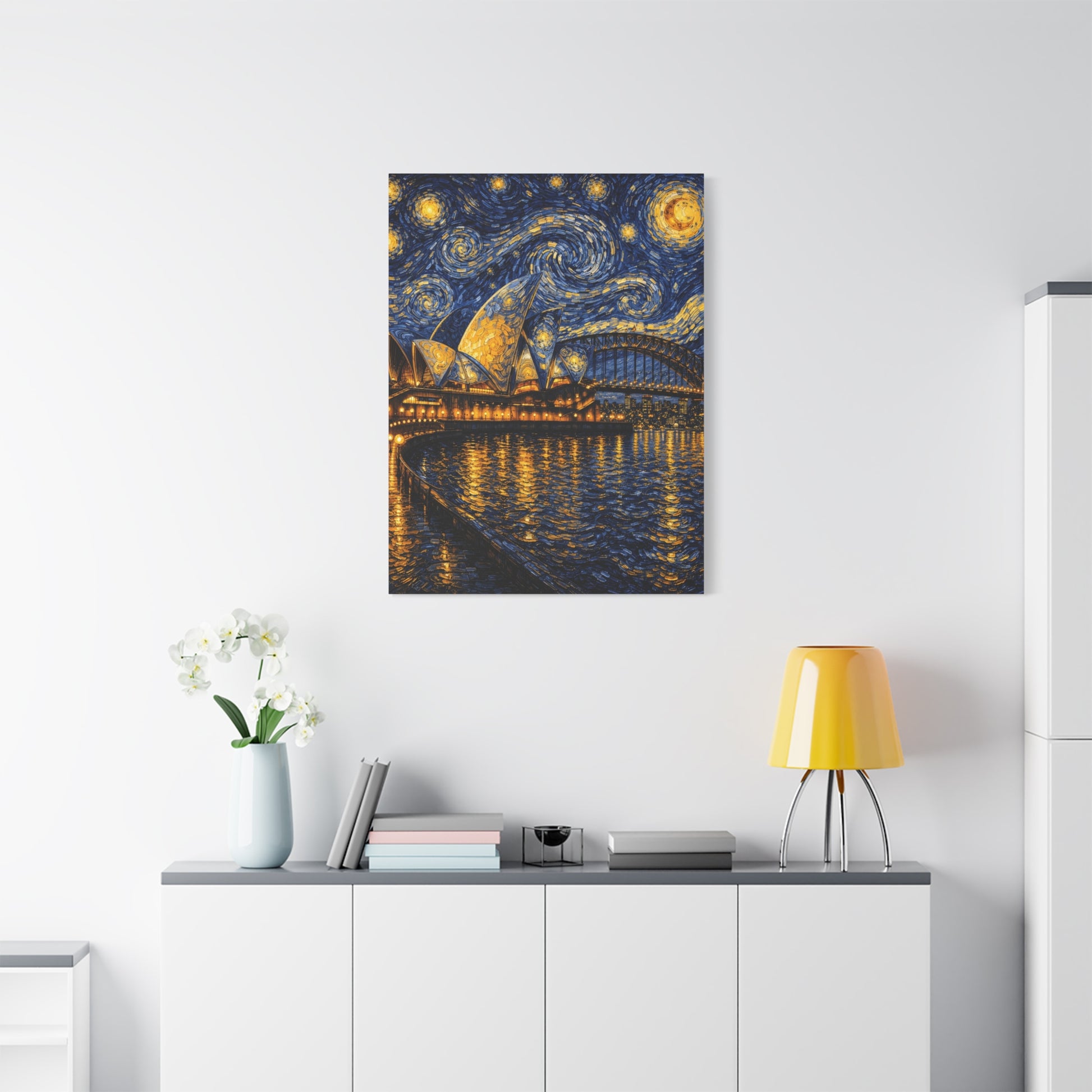 Sydney Opera House in a Starry Dream – Van Gogh Inspired Canvas Print in Van Gogh style canvas art, product image 53 of 60