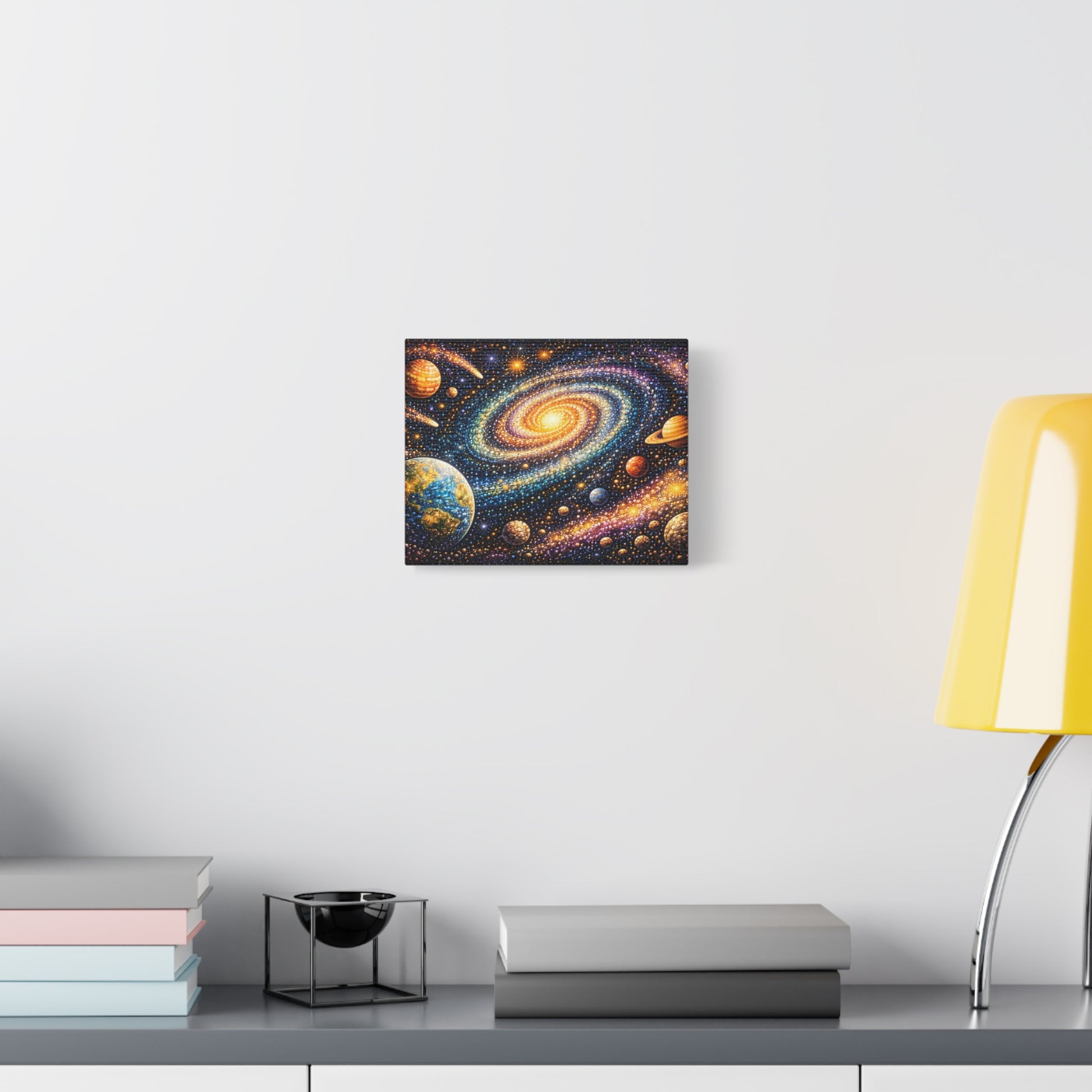 Galaxy Spiral Matte Canvas Wall Art — Colorful Space Planets Decor Canvas image 20