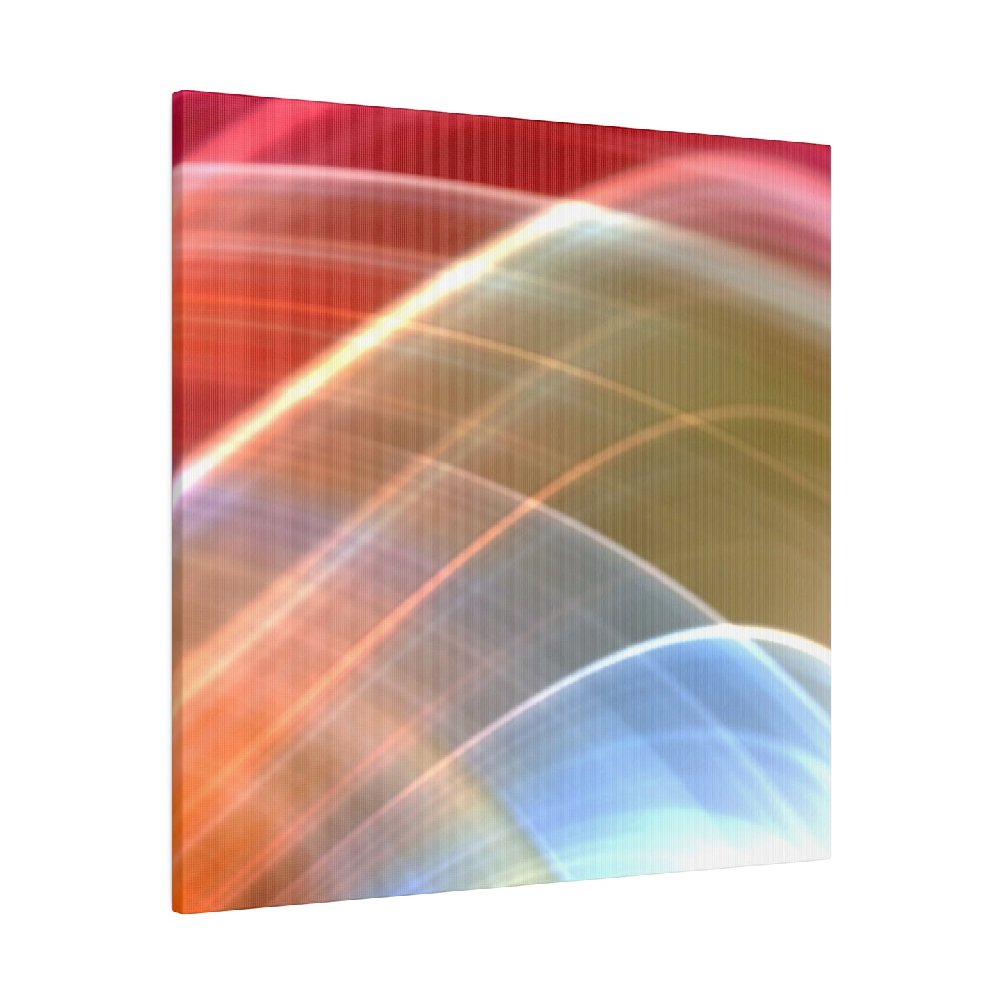 Radiant Waves Abstract Art Canvas Wall Art