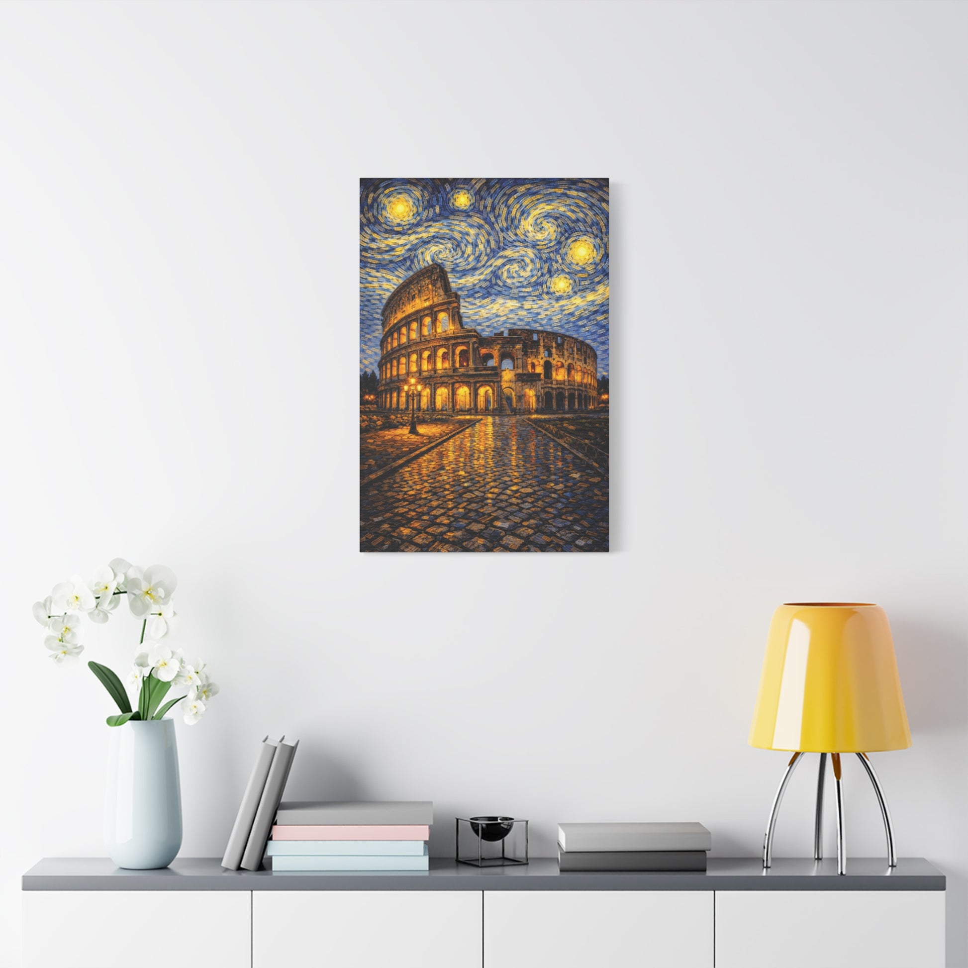 The Colosseum Under a Starry Sky – Van Gogh Inspired Canvas Print in Van Gogh style canvas art, product image 44 of 60