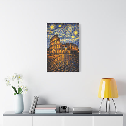 The Colosseum Under a Starry Sky – Van Gogh Inspired Canvas Print in Van Gogh style canvas art, product image 44 of 60