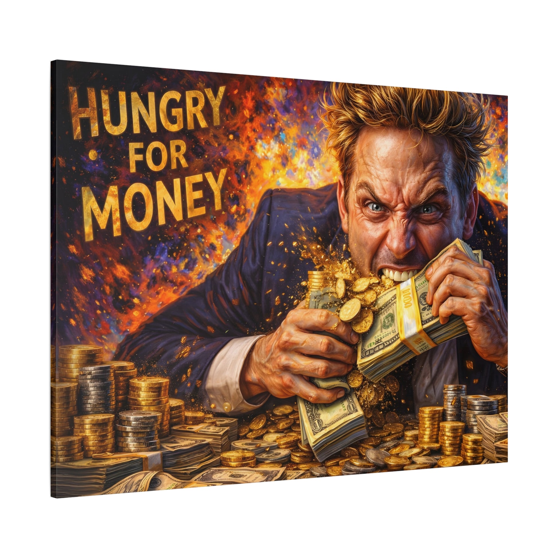 Hungry for Money – Entrepreneur Mindset canvas wall art, product image 62 of 64