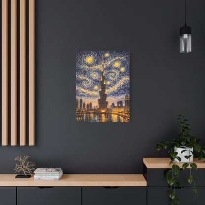 Burj Khalifa Beneath a Starry Sky – Van Gogh Inspired canvas wall art, product image 56 of 68