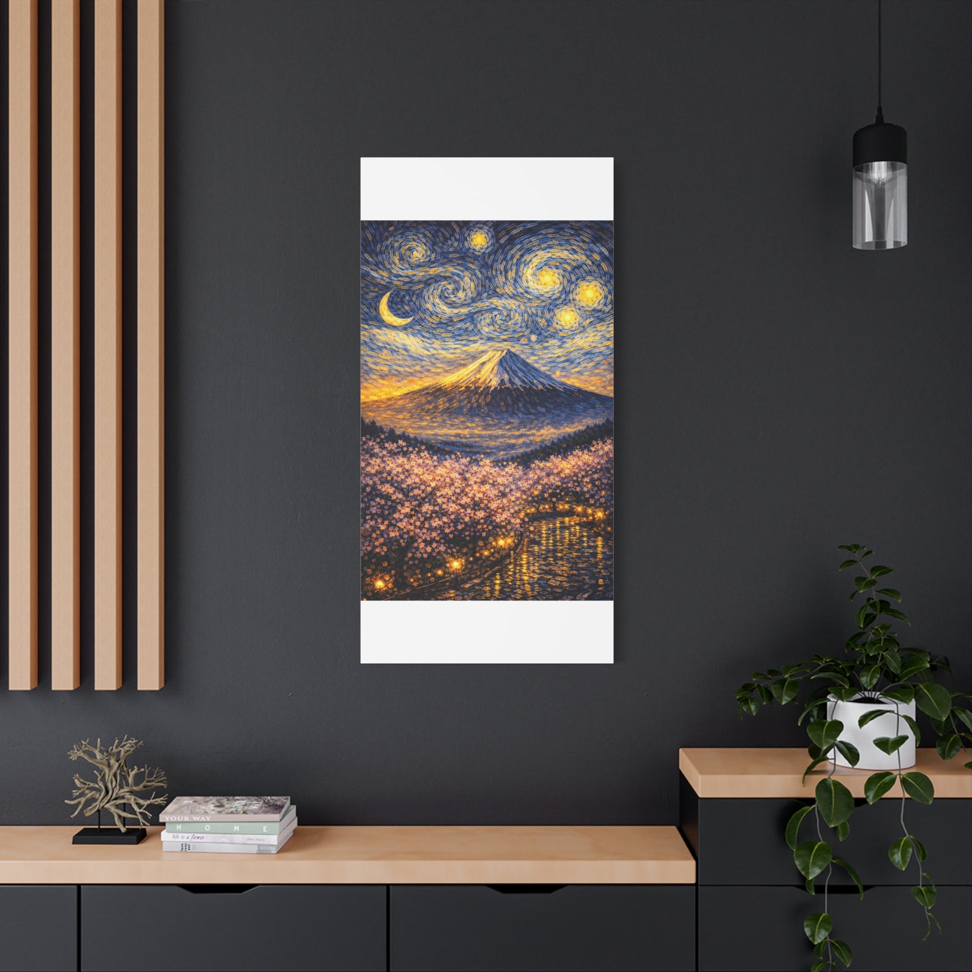 Mount Fuji Under a Starry Sky – Van Gogh Inspired canvas wall art, product image 58 of 64