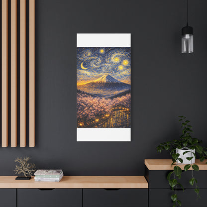 Mount Fuji Under a Starry Sky – Van Gogh Inspired canvas wall art, product image 58 of 64