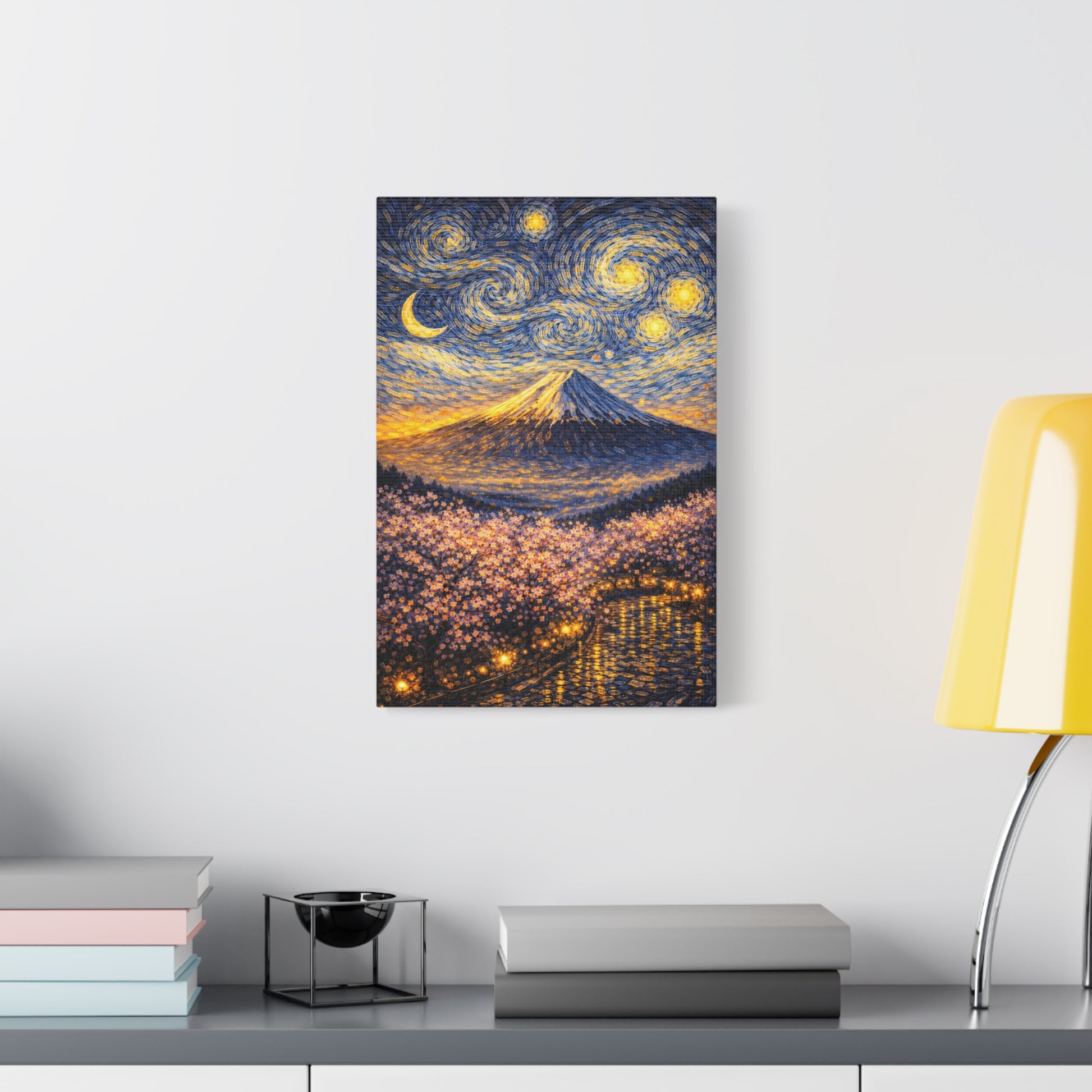Mount Fuji Under a Starry Sky – Van Gogh Inspired canvas wall art, product image 30 of 64