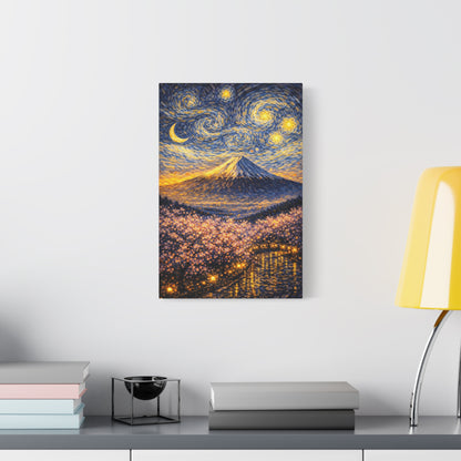 Mount Fuji Under a Starry Sky – Van Gogh Inspired canvas wall art, product image 30 of 64