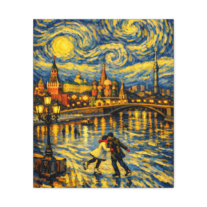 Moscow in a Starry Night – Van Gogh Inspired Canvas Print in Van Gogh style canvas art, product image 9 of 68