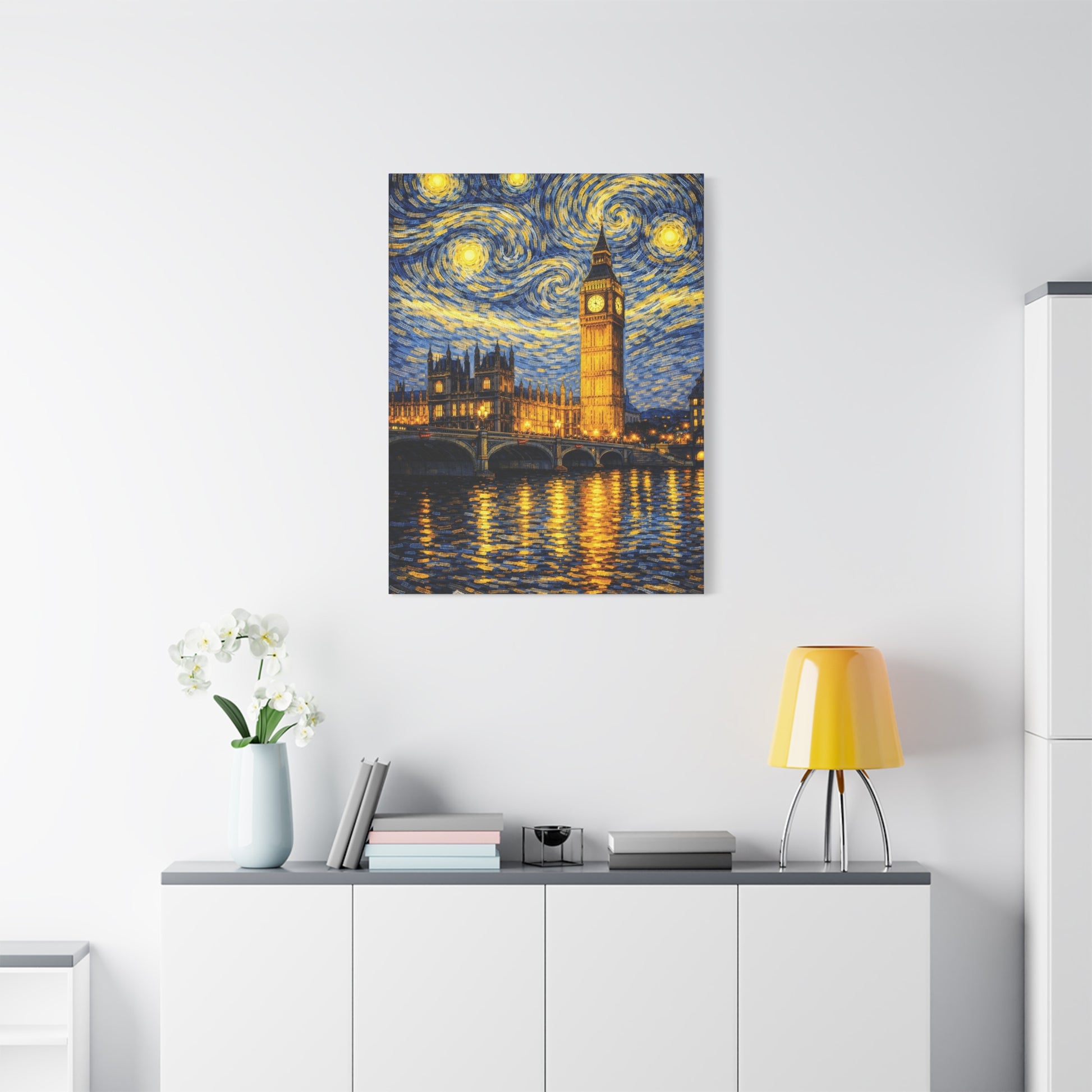 Big Ben Beneath a Starry Sky – Van Gogh Inspired Canvas Print in Van Gogh style canvas art, product image 57 of 64