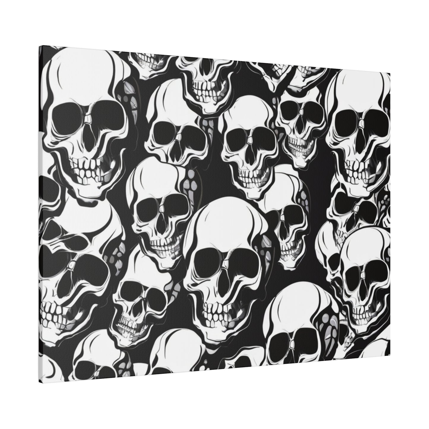 Bold Skull Pattern Canvas Wall Art