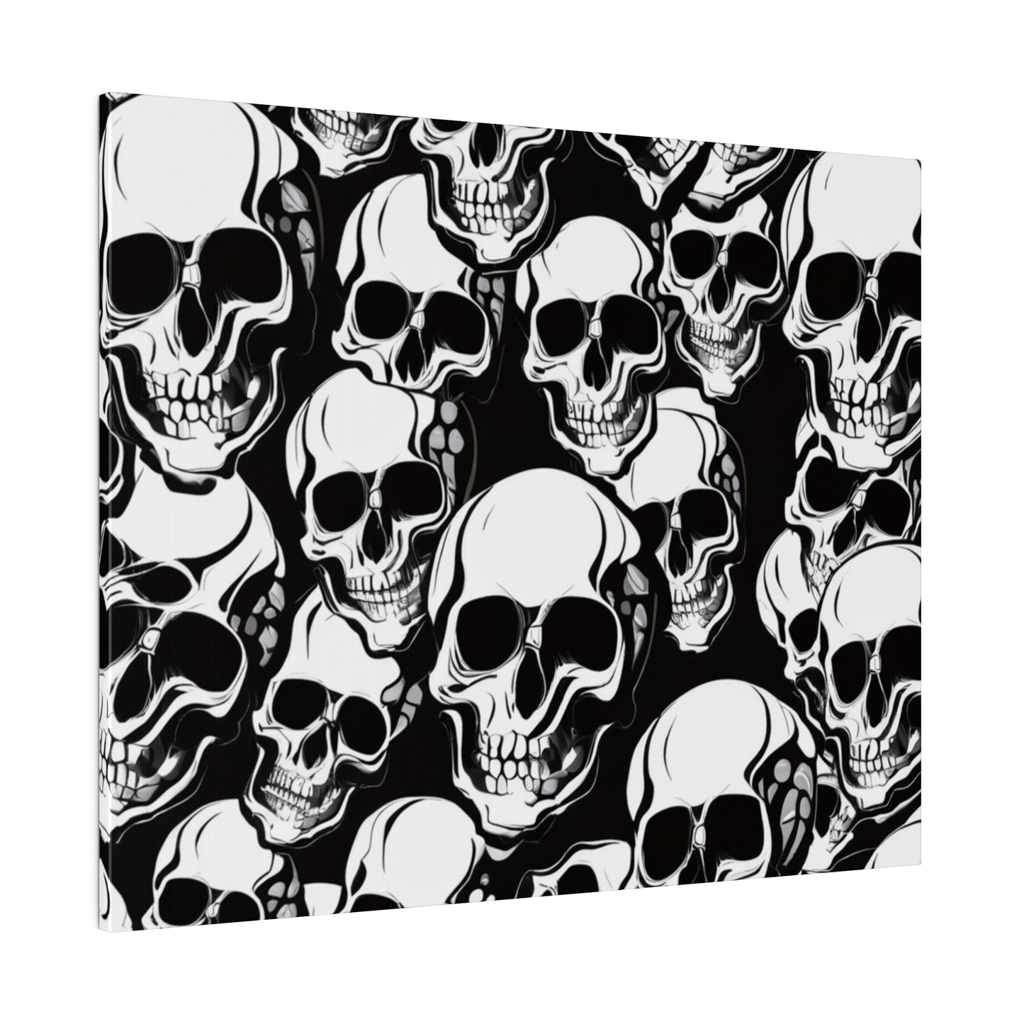 Bold Skull Pattern Canvas Wall Art