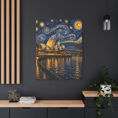 Sydney Opera House in a Starry Dream – Van Gogh Inspired Canvas Print in Van Gogh style canvas art, product image 60 of 60
