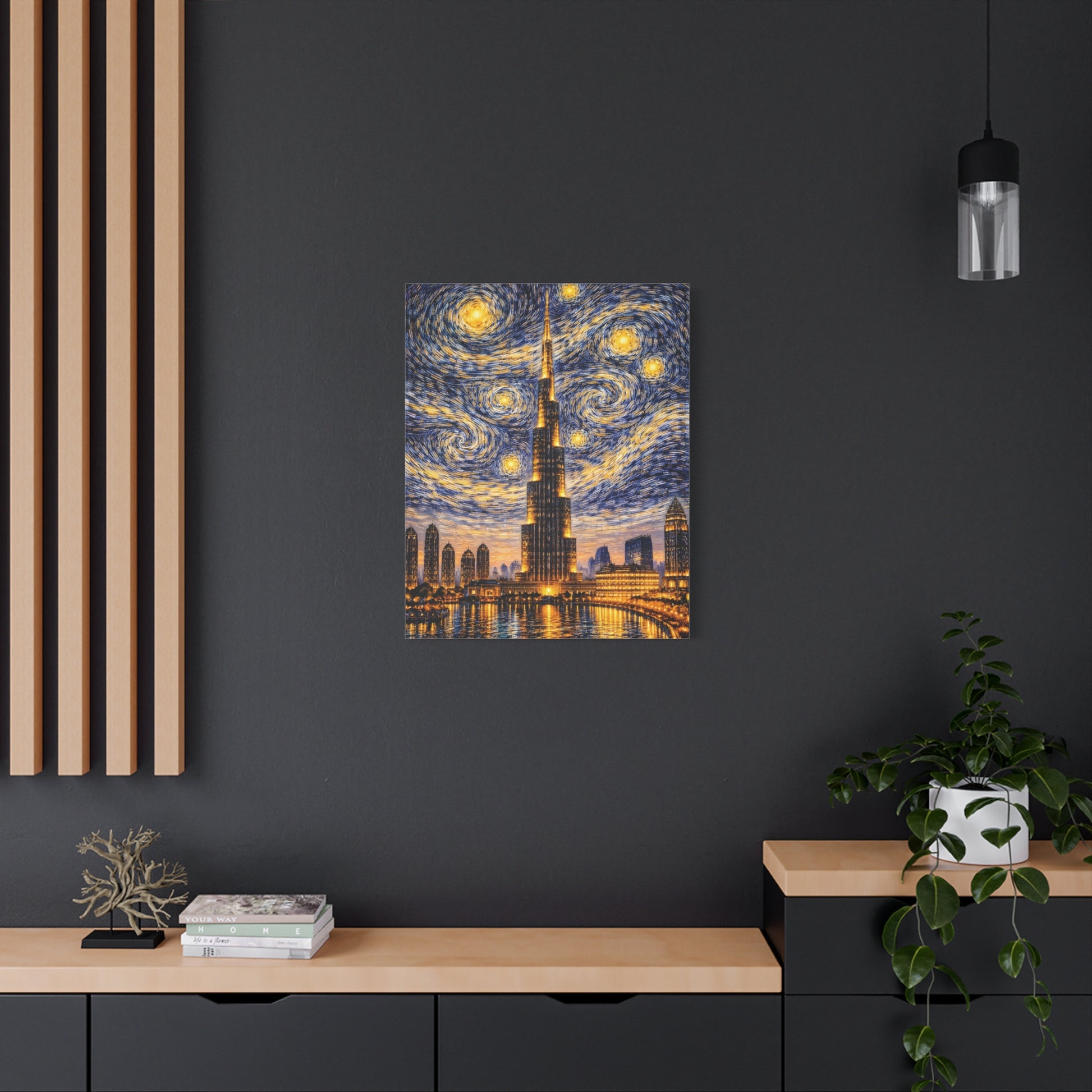 Burj Khalifa Beneath a Starry Sky – Van Gogh Inspired canvas wall art, product image 53 of 68
