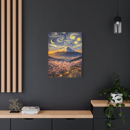 Mount Fuji Under a Starry Sky – Van Gogh Inspired canvas wall art, product image 52 of 64