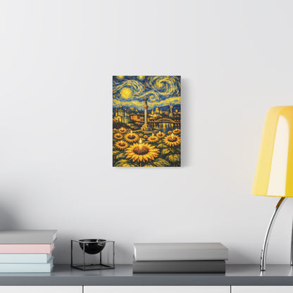 Kyiv Under a Starry Sky – Van Gogh Inspired Canvas Print in Van Gogh style canvas art, product image 17 of 48