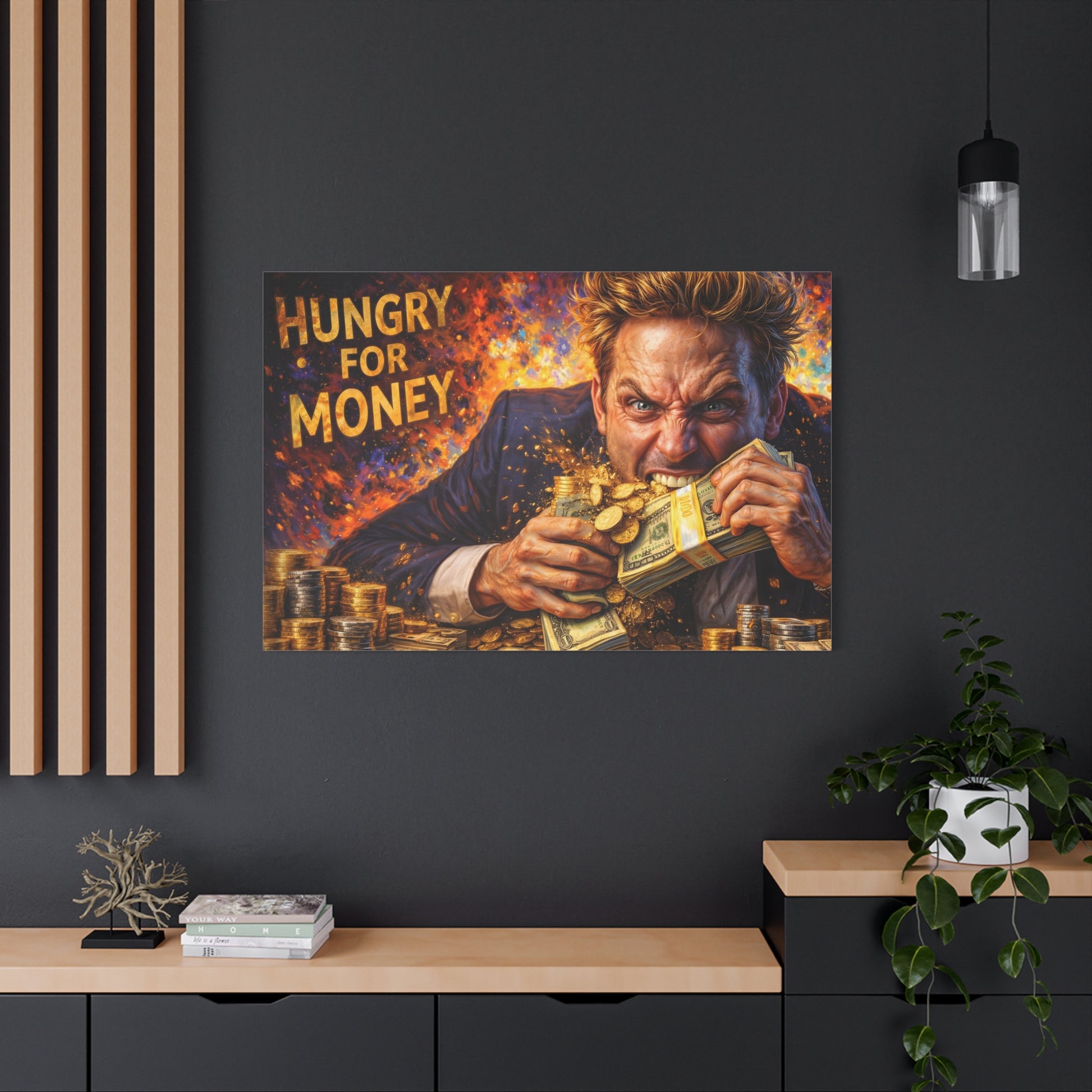 Hungry for Money – Entrepreneur Mindset canvas wall art, product image 61 of 64