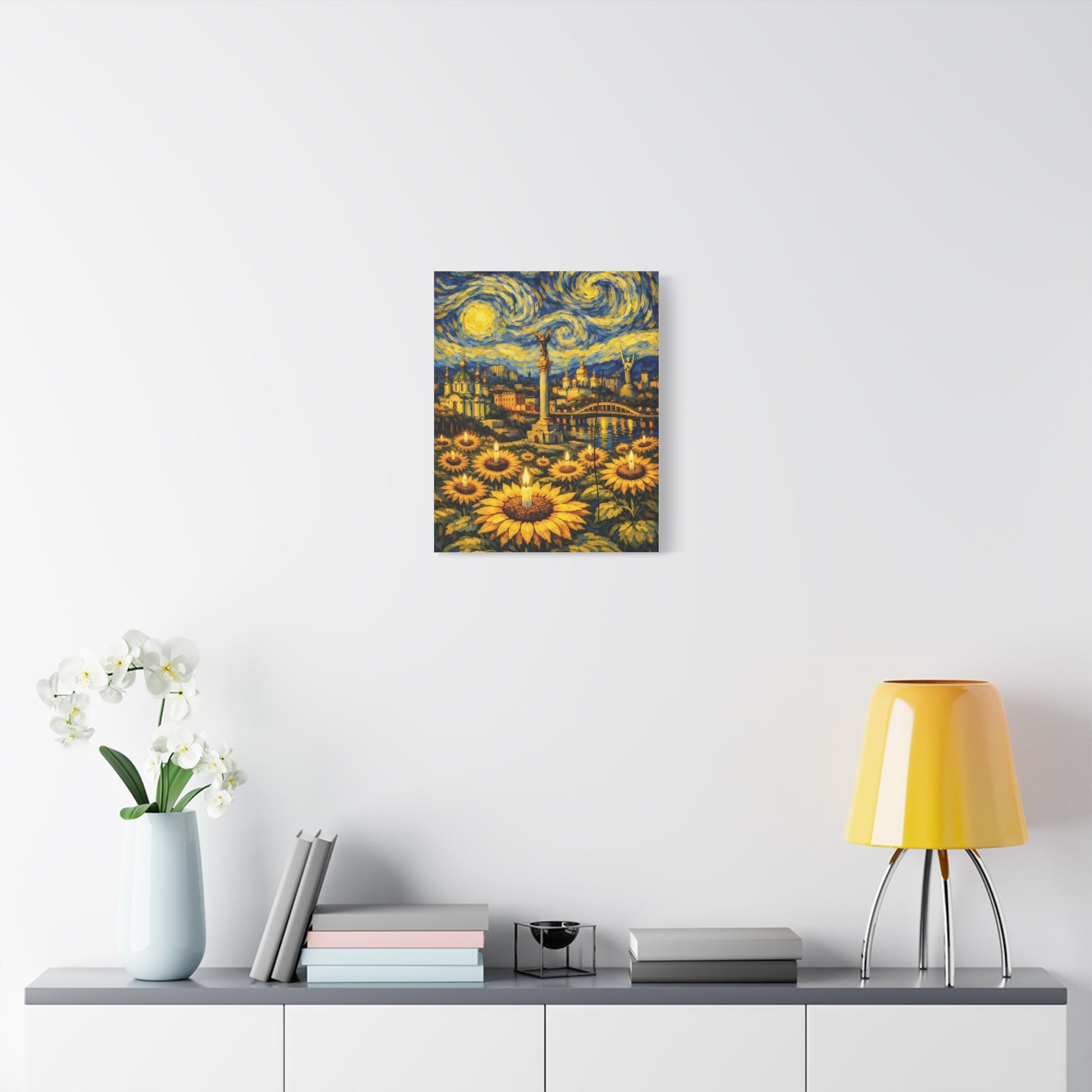 Kyiv Under a Starry Sky – Van Gogh Inspired Canvas Print in Van Gogh style canvas art, product image 29 of 48