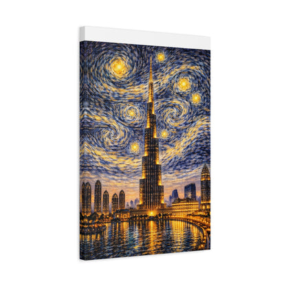 Burj Khalifa Beneath a Starry Sky – Van Gogh Inspired canvas wall art, product image 39 of 68