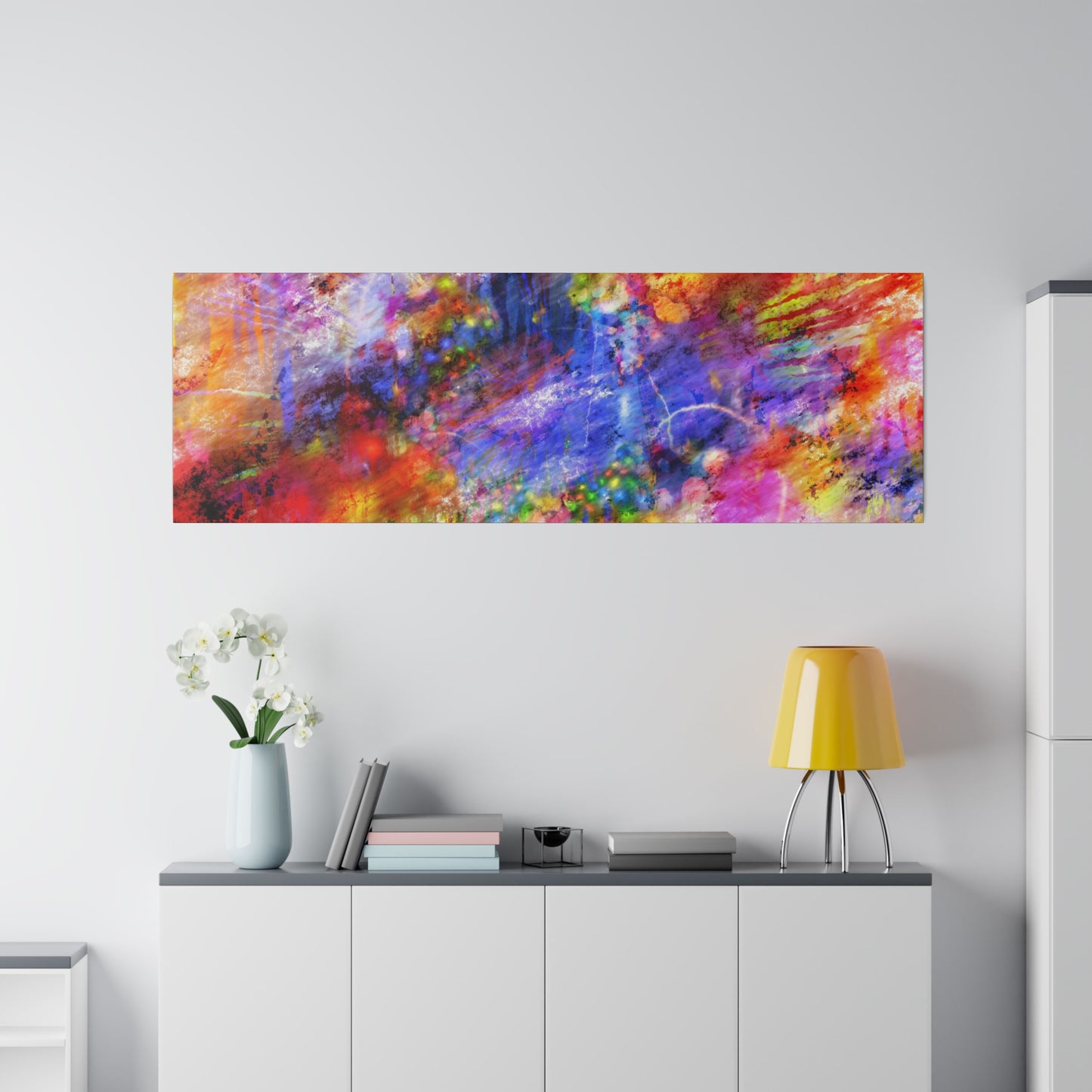 Vibrant Explosion Abstract Art Canvas