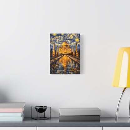The Taj Mahal in a Starry Dream – Van Gogh Inspired Canvas Print in Van Gogh style canvas art, product image 20 of 60