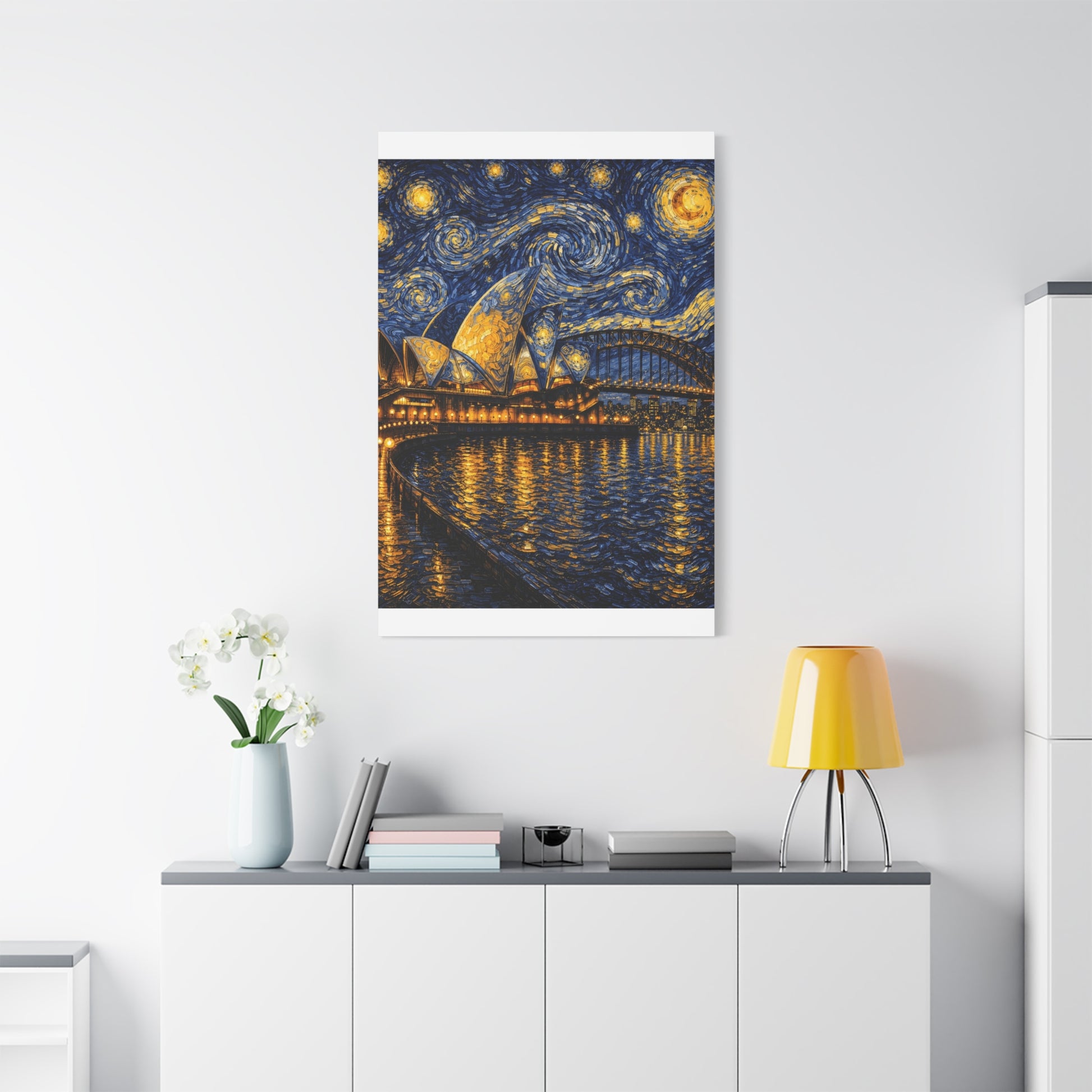 Sydney Opera House in a Starry Dream – Van Gogh Inspired Canvas Print in Van Gogh style canvas art, product image 56 of 60