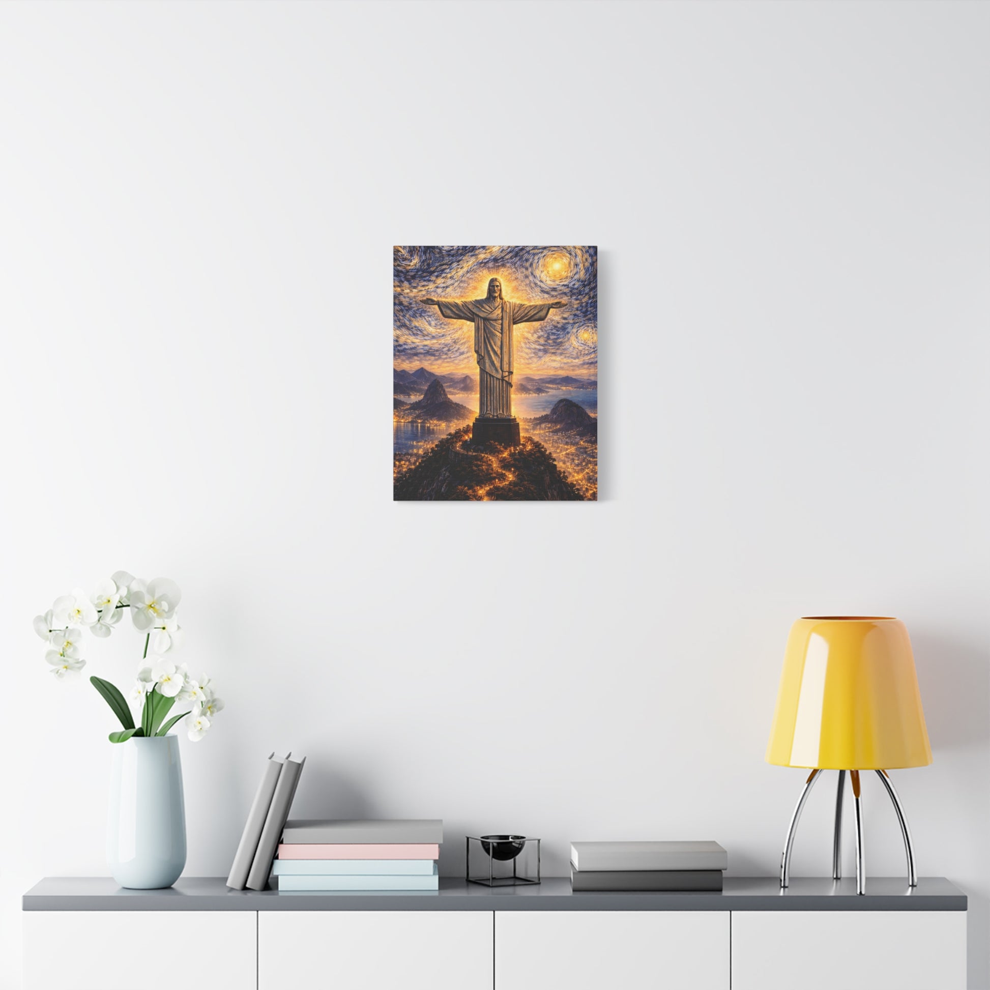 Christ the Redeemer Beneath a Starry Sky – Van Gogh Inspired canvas wall art, product image 33 of 64