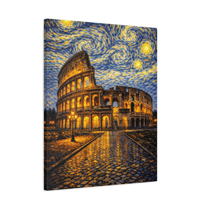 The Colosseum Under a Starry Sky – Van Gogh Inspired Canvas Print in Van Gogh style canvas art, product image 46 of 60