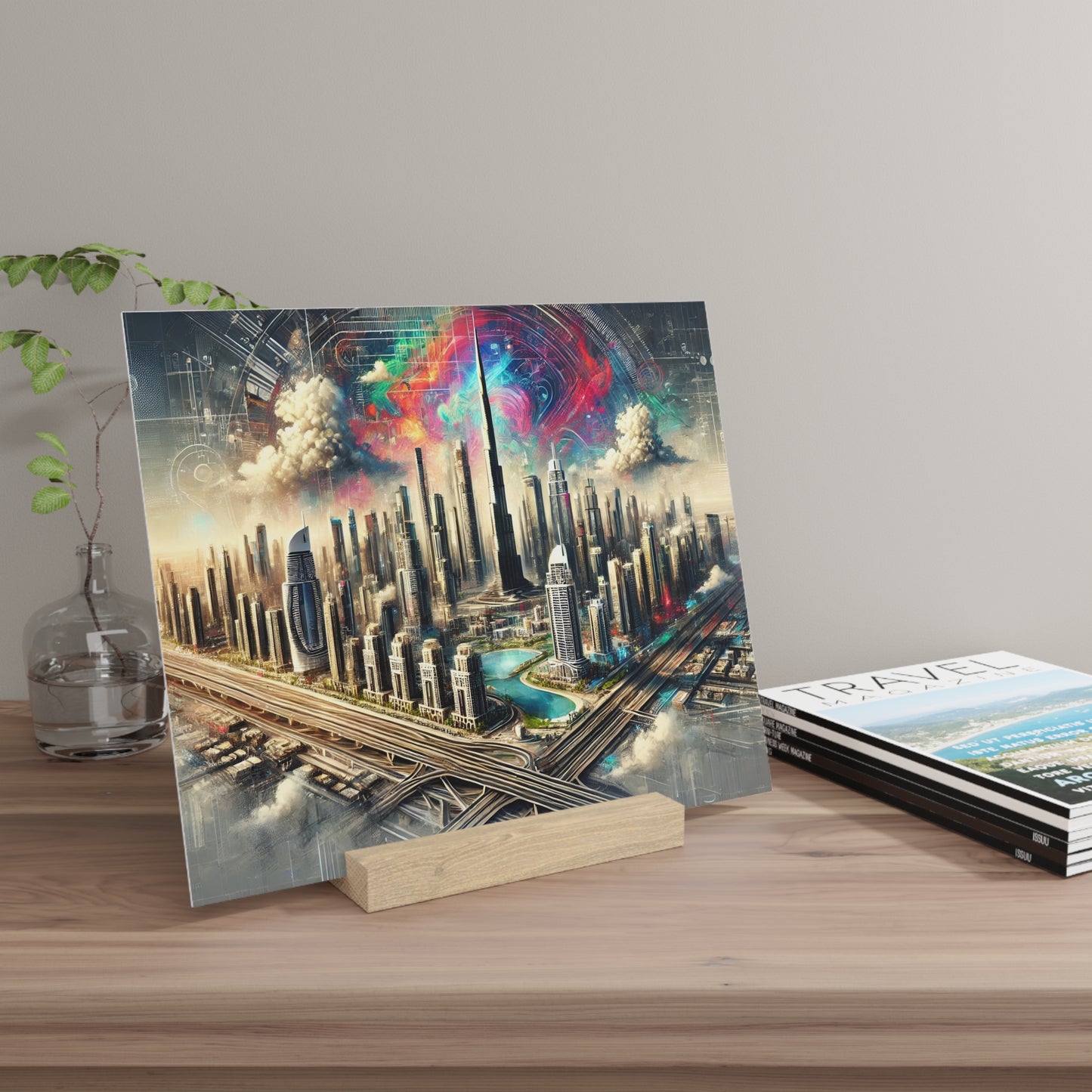 Dubai Dreamscape: Abstract Cityscape Gallery Board – Urban Panorama