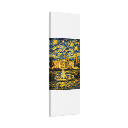 The White House Beneath a Starry Sky – Van Gogh Inspired Canvas Print in Van Gogh style canvas art, product image 33 of 68