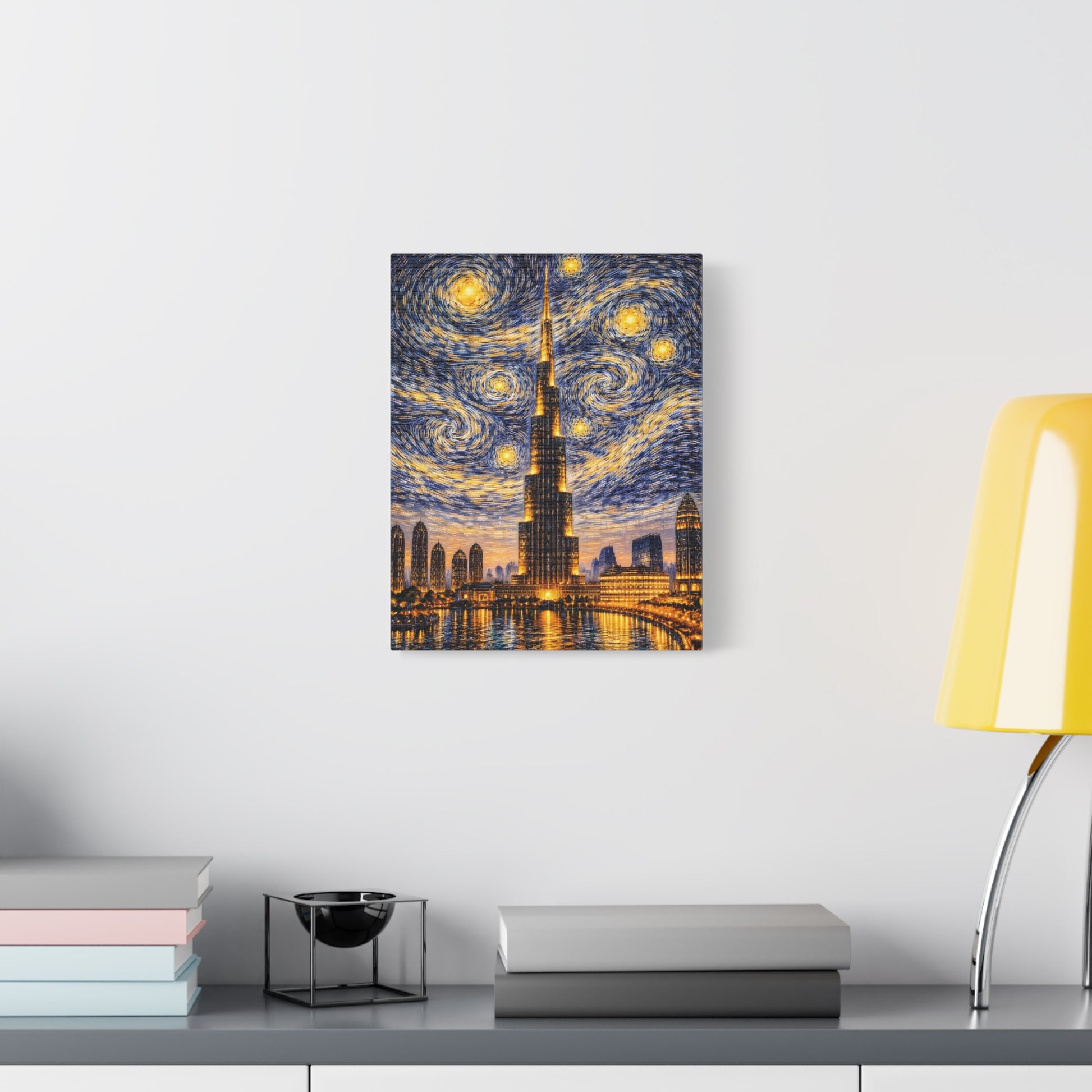 Burj Khalifa Beneath a Starry Sky – Van Gogh Inspired canvas wall art, product image 25 of 68