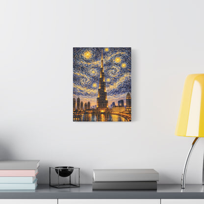 Burj Khalifa Beneath a Starry Sky – Van Gogh Inspired canvas wall art, product image 25 of 68