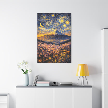 Mount Fuji Under a Starry Sky – Van Gogh Inspired canvas wall art, product image 60 of 64